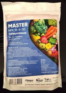 Мінеральне добриво з мікроелементами Master 15-5-30 1 кг